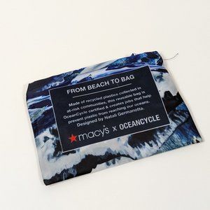 Macy's OceanCycle Reusable Packable Recycled Tote Bag by Natali Germanotta
